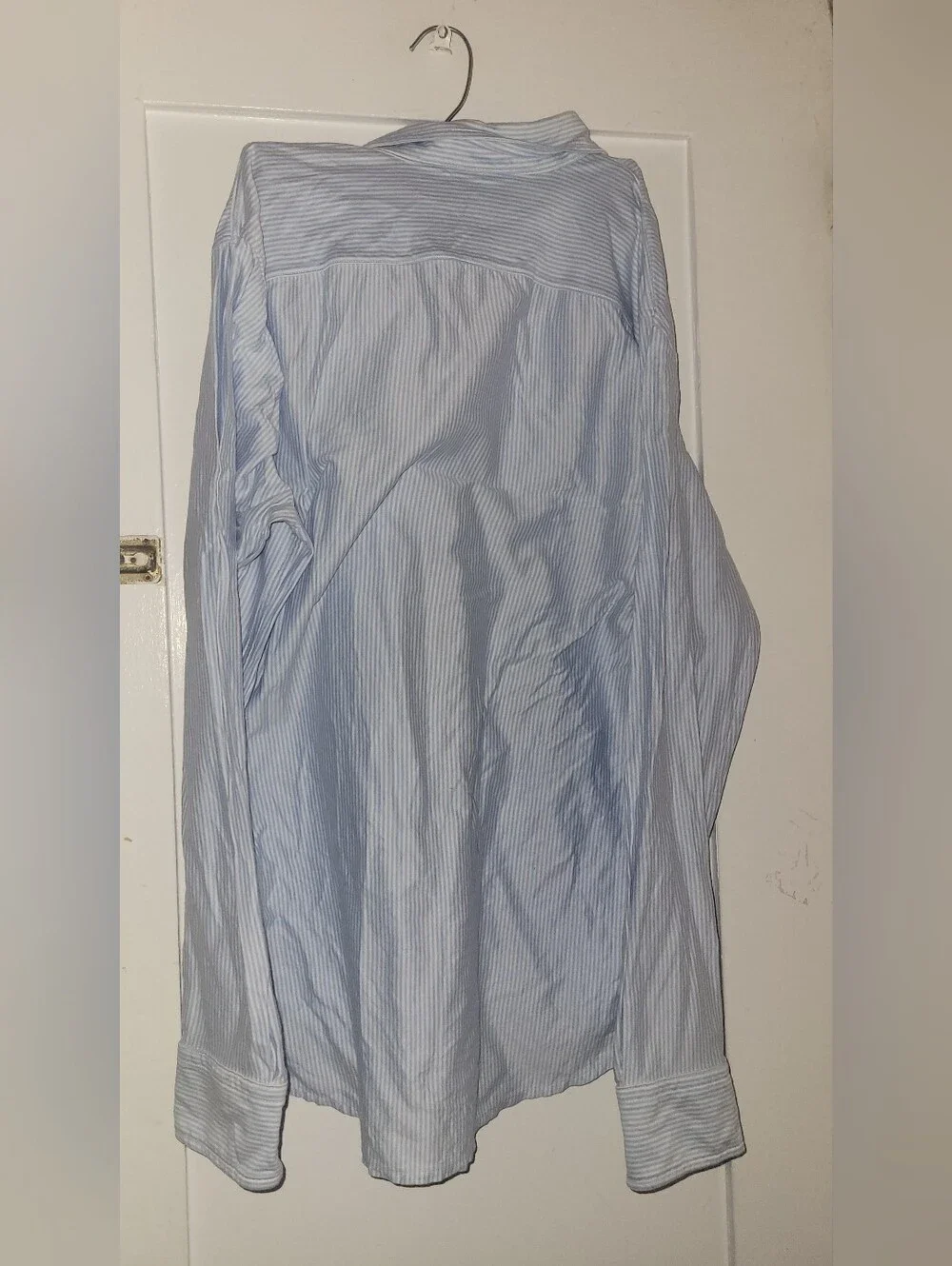 Banana Republic Light Blue Striped Dress Shirt